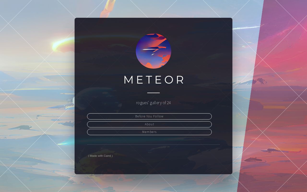 Carrd profile picture for @meteor